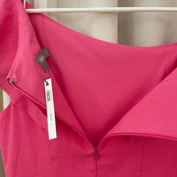 ASOS Tall One shoulder Ruffle Mini Sundress.US 6 - Picture 7 of 7